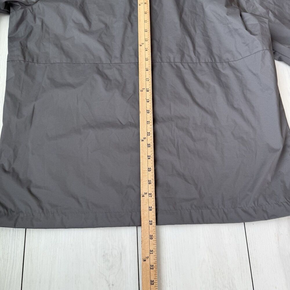 REI Co-op Trailmade Rain Jacket Men's L Gray Hooded Windbreaker Full Zip Pockets - Picture 14 of 15